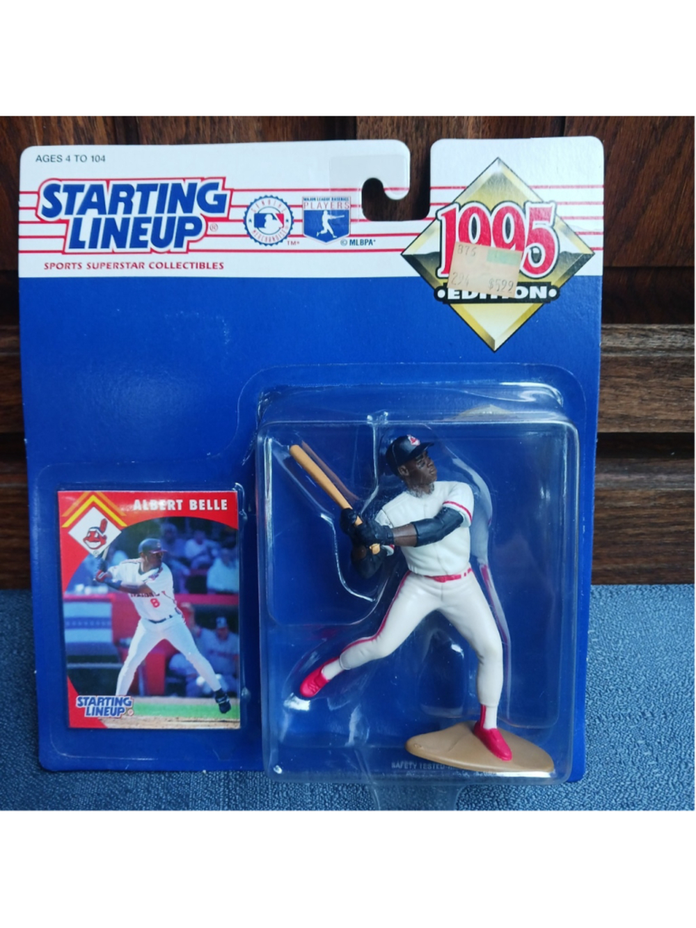 1995 Starting Lineup Albert Belle Figure With Card NOS New Vintage Collection